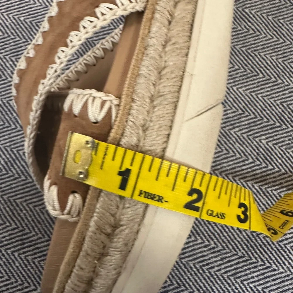 Aquatalia Suede Stitched Platform Espadrilles